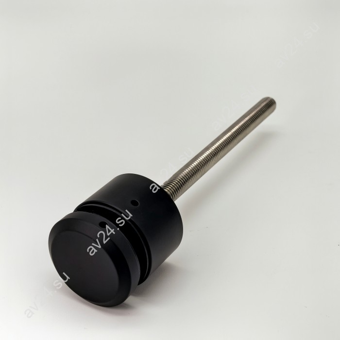 Стеклодержатель FKK-40.1, 10х30 мм O50 мм М12x1.75 для стекла, нержавейка/черный