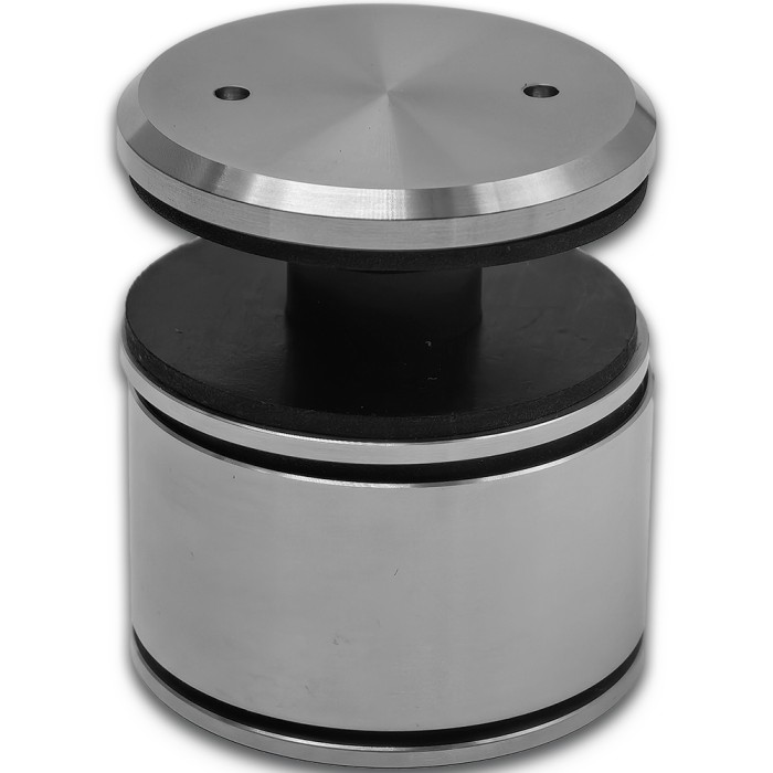 Точечное крепление FKK-51, Ø50 мм с регулировкой в 3 плоскостях 34-38мм, для стекла 6-20мм, нержавейка/матовый