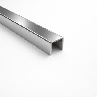 Поручень FOP-209, 16.8x11 под стекло 10 мм длина 4 м, нержавейка/полированный