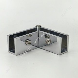 Коннектор FDK-53 верхний стекло-стекло Орион регулируемый, латунь/хром