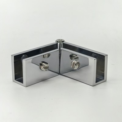 Коннектор FDK-53 верхний стекло-стекло Орион регулируемый, латунь/хром