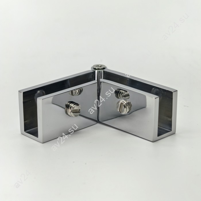 Коннектор FDK-53 верхний стекло-стекло Орион регулируемый, латунь/хром