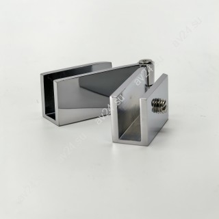 Коннектор FDK-53 верхний стекло-стекло Орион регулируемый, латунь/хром