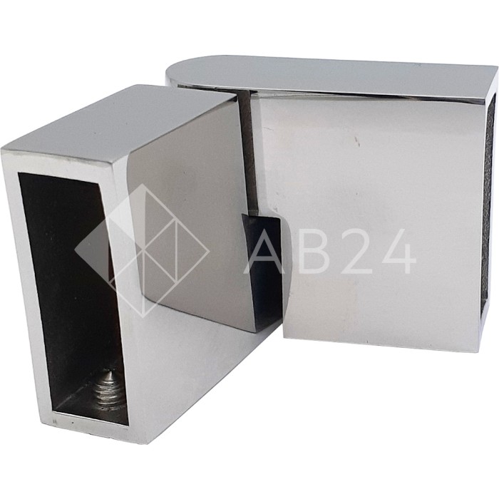 Соединитель FDC-37 трубы 30х10 вертикальный 90°-180°, нержавейка/полированный