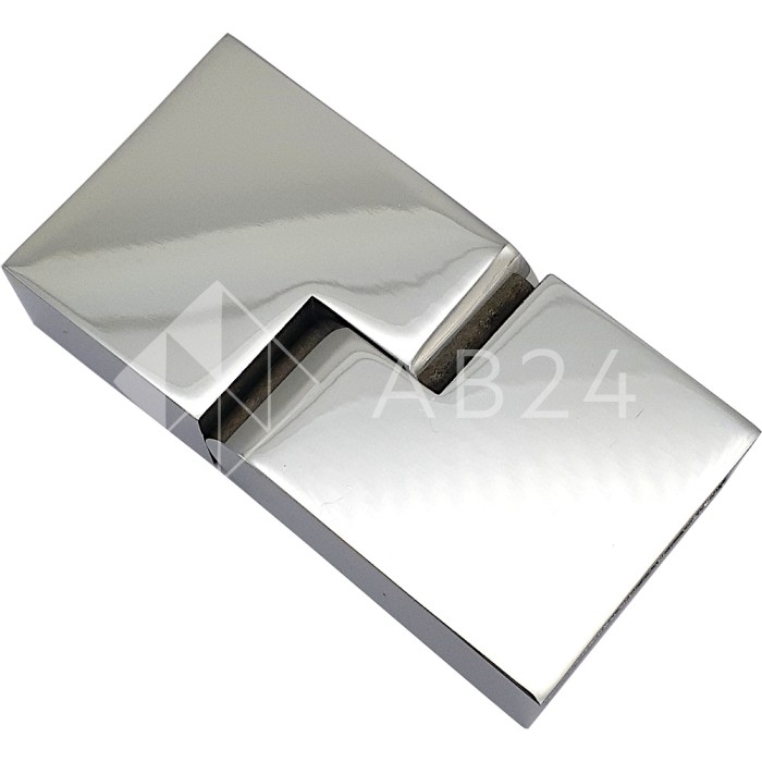 Соединитель FDC-37 трубы 30х10 вертикальный 90°-180°, нержавейка/полированный