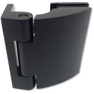 Петля Европа FDP-114 стена-стекло без крышек, латунь/черный