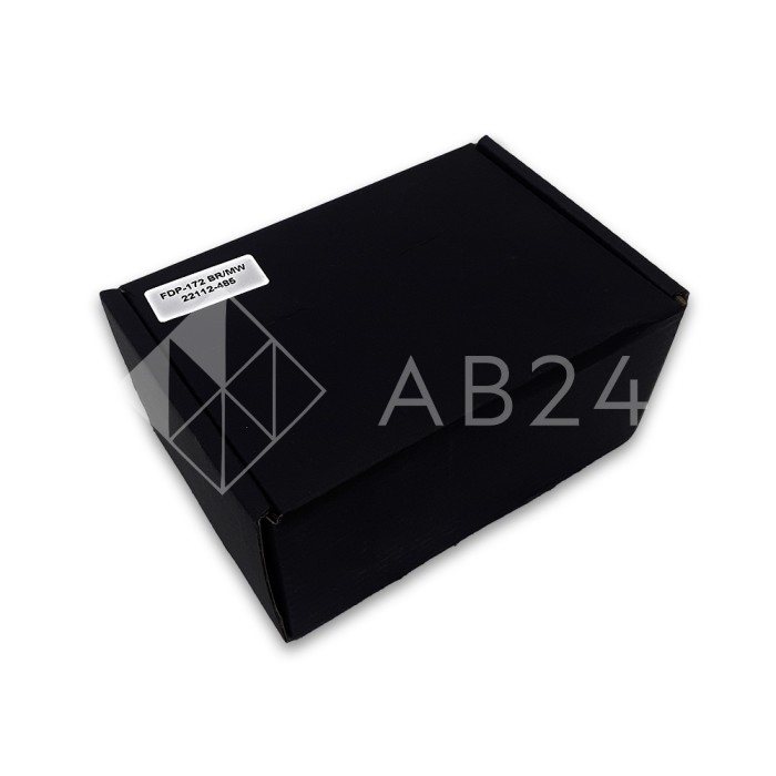 Петля Майя FDP-172 стена-стекло, открывание 90° внутрь, латунь/белый