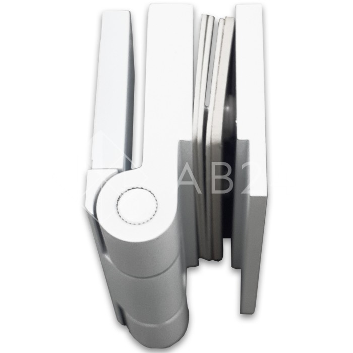 Петля Майя FDP-172 стена-стекло, открывание 90° внутрь, латунь/белый