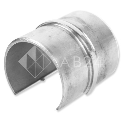 Муфта соединительная FOP-235 для поручня круглого Ø48.3 мм с пазом, нержавейка/полированный