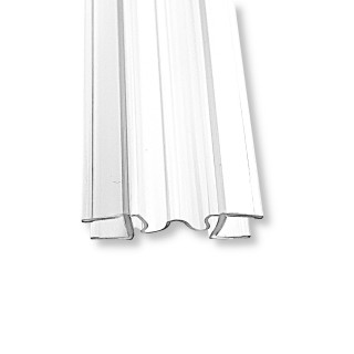 Уплотнитель ПРЕМИУМ гармошка прозрачный 2.5 м под стекло 8 мм FDPP-410.8