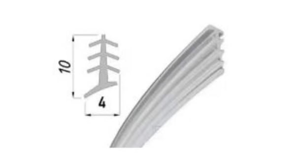 Уплотнитель-вставка FDPP-31.1 в П-профиль толщиной 2 мм, длина 1 м, черный