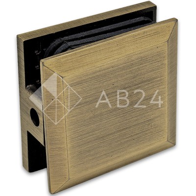 Коннектор для стекла Бета FDK-22, стена-стекло 90°, нержавейка/бронза