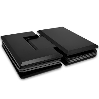  Петля Бета FDP-22-DEF с дефектом стекло-стекло 180°, латунь/черный