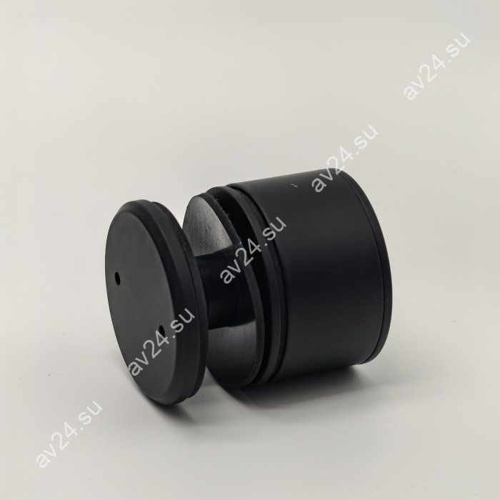 Точечное крепление FKK-51, Ø50 мм с регулировкой в 3 плоскостях 34-38мм, для стекла 6-20мм, нержавеющая сталь/черный