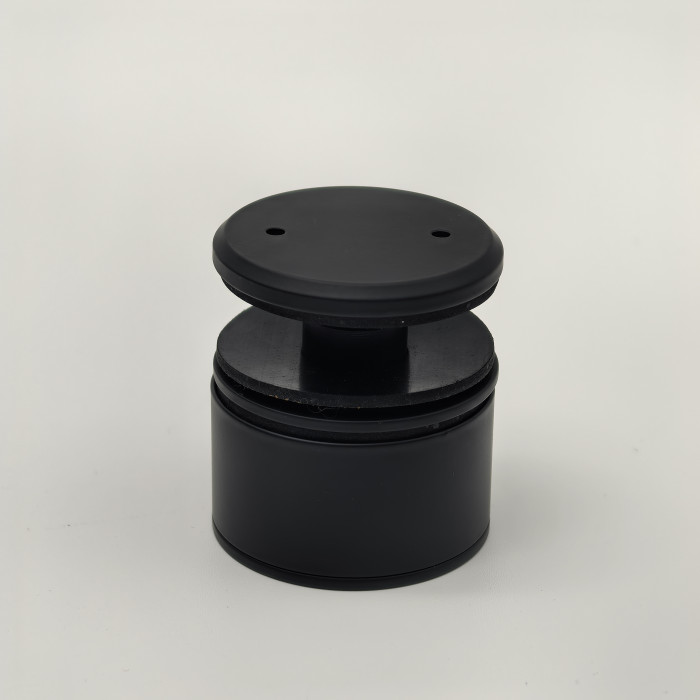 Точечное крепление FKK-51, Ø50 мм с регулировкой в 3 плоскостях 34-38мм, для стекла 6-20мм, нержавеющая сталь/черный