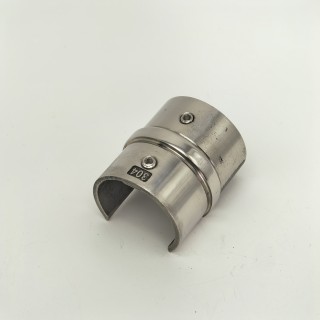 Соединительная муфта FOP-48p.06 для поручня Ø48.3 мм с пазом, GRIT 600, нержавейка/полированный
