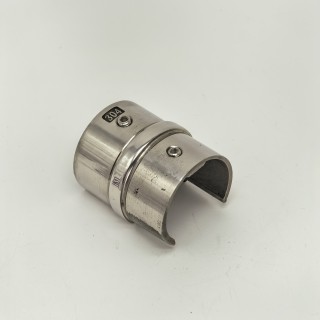 Соединительная муфта FOP-48p.06 для поручня Ø48.3 мм с пазом, GRIT 600, нержавейка/полированный