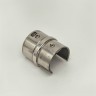 Соединительная муфта FOP-48p.06 для поручня Ø48.3 мм с пазом, GRIT 600, нержавейка/полированный