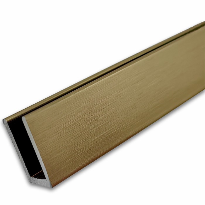 Профиль для стекла FDPA-51.3 с дефектом, 19х12х1,75, длина 3 м, алюминий/бронза 