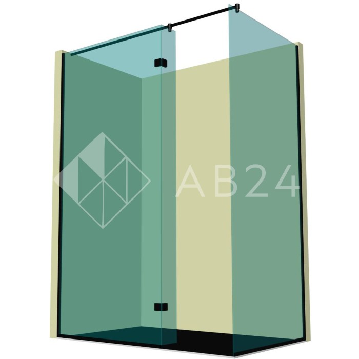 Душевая перегородка DK-503P в опорном профиле