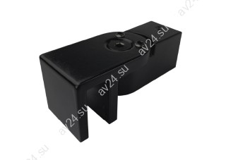 Держатель стекла FDC-50, 15х15 торцевой 0°-180°, нержавейка/черный