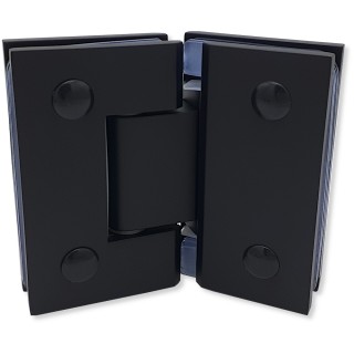 Петля Альфа α FDP-14 стекло-стекло 135°, цинк/черный