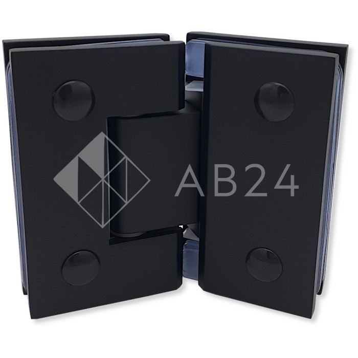 Петля Альфа α FDP-14 стекло-стекло 135°, цинк/черный