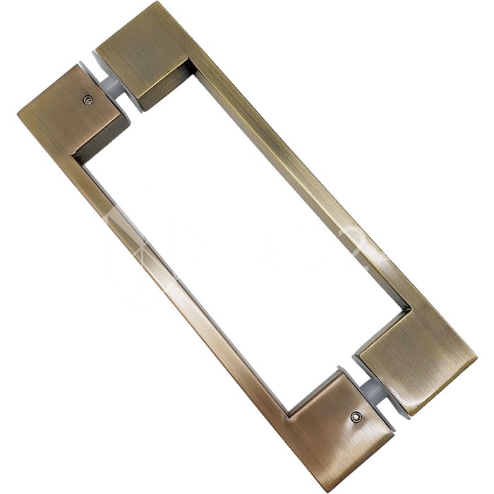 Ручка скоба FDR-90, 10х15х220х1.0 мм, нержавейка/бронза