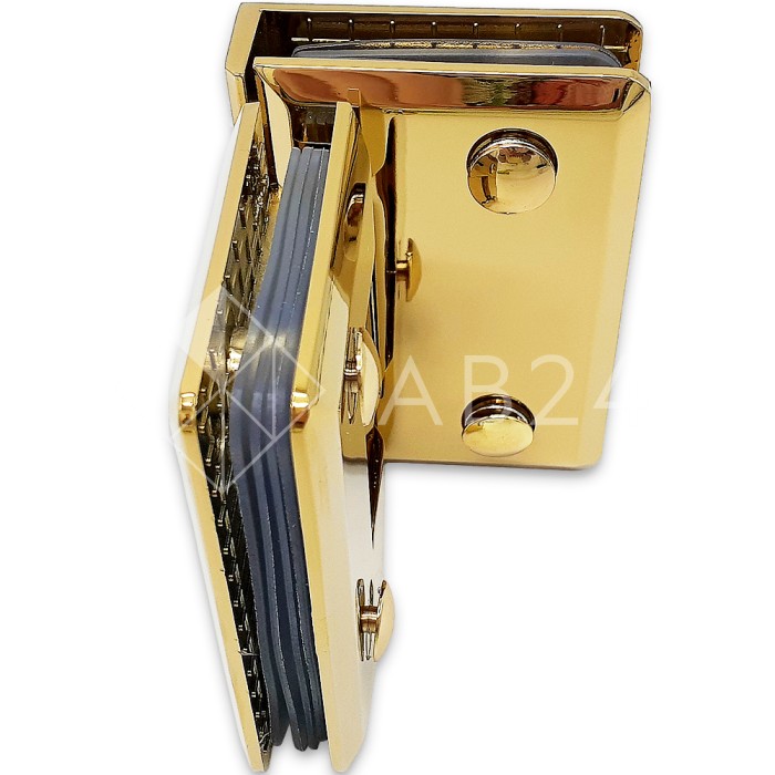 Петля Бета β FDP-23 стекло-стекло 90°, цинк/золото