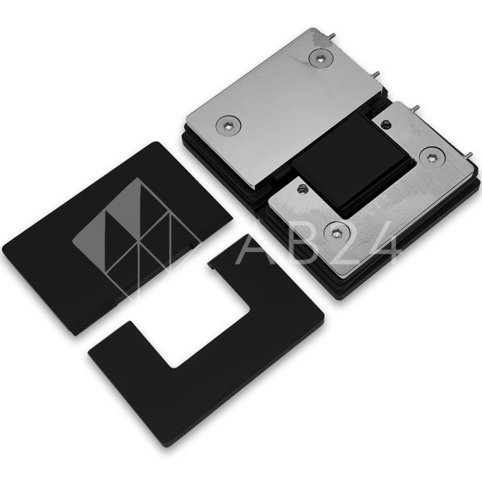 Петля Афина FDP-132 стекло-стекло 180°, латунь/черный