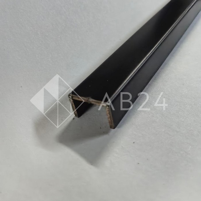 Поручень FOP-210, 16.8x13 под стекло 12 мм длина 4 м, нержавейка/черный