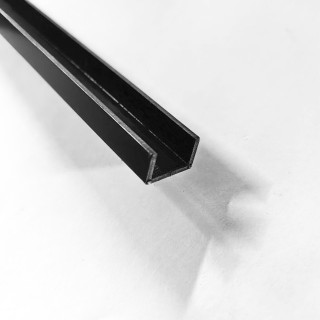 Поручень FOP-210, 16.8x13 под стекло 12 мм длина 4 м, нержавейка/черный