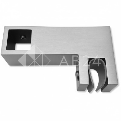 Держатель стекла FDC-55 сквозной 15х15 горизонтальный, нержавейка/матовый