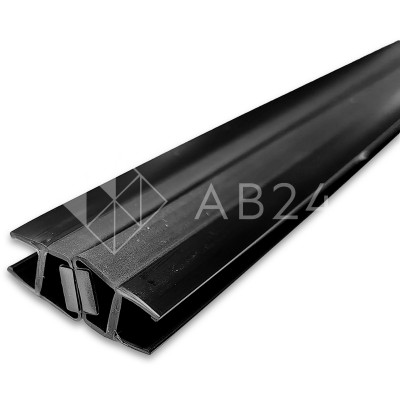 Уплотнитель магнитный узкопрофильный ПРЕМИУМ 135°, 180° черный 2.5 м под стекло 8 мм FDPP-811.8