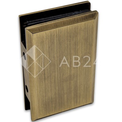 Коннектор для стекла FDK-20 стена-стекло 90°, нержавейка/бронза