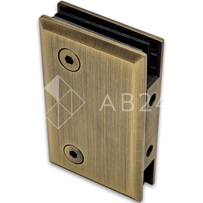 Коннектор для стекла FDK-20 стена-стекло 90°, нержавейка/бронза