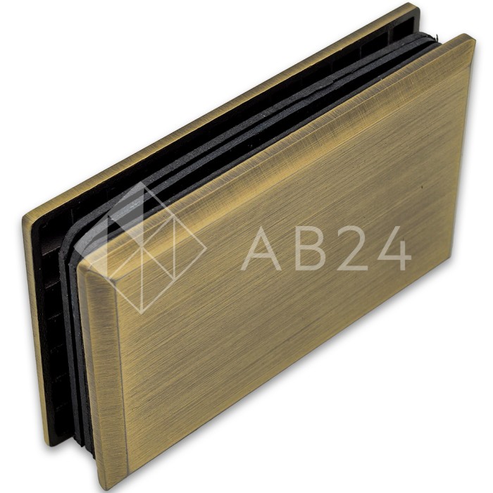 Коннектор для стекла FDK-20 стена-стекло 90°, нержавейка/бронза