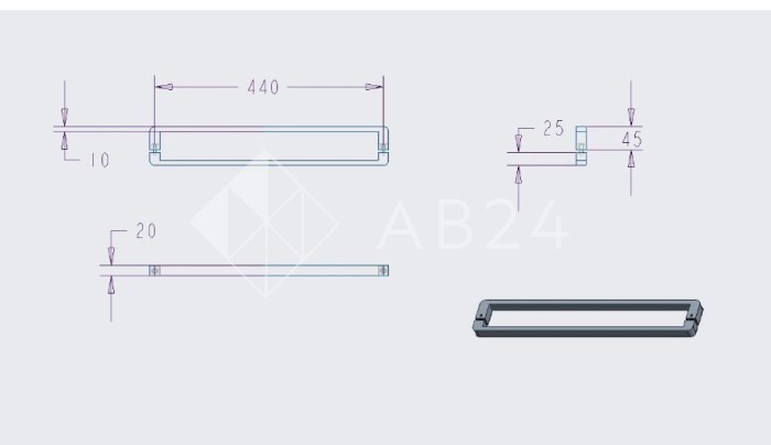 Ручка полотенцесушитель FDR-713-DEF с дефектом, нержавейка/полированный