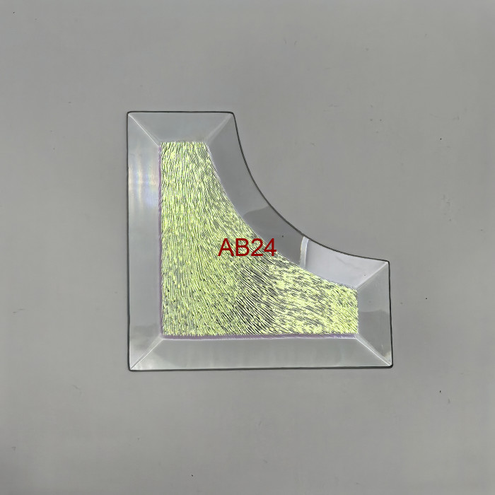 Бевелс AV225 дихроичный угловой 93 х 93 х 38 мм красная шиншилла