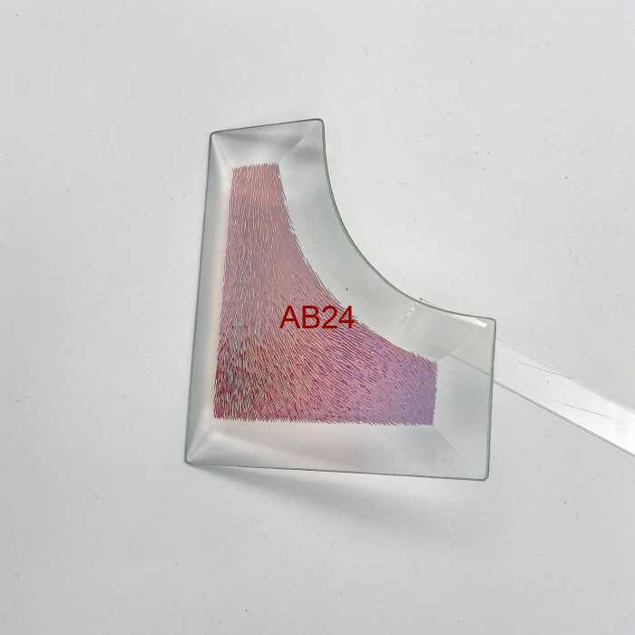 Бевелс AV225 дихроичный угловой 93 х 93 х 38 мм красная шиншилла