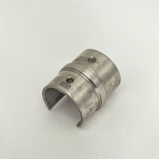 Соединительная муфта FOP-48p.06 для поручня Ø48.3 мм с пазом, GRIT 320, нержавейка/матовый