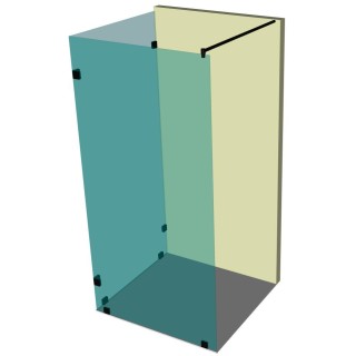 Душевая перегородка DK-504K на коннекторах