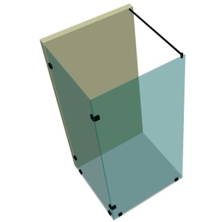 Душевая перегородка DK-504K на коннекторах