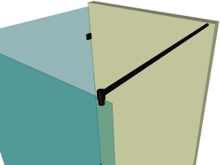 Душевая перегородка DK-504K на коннекторах