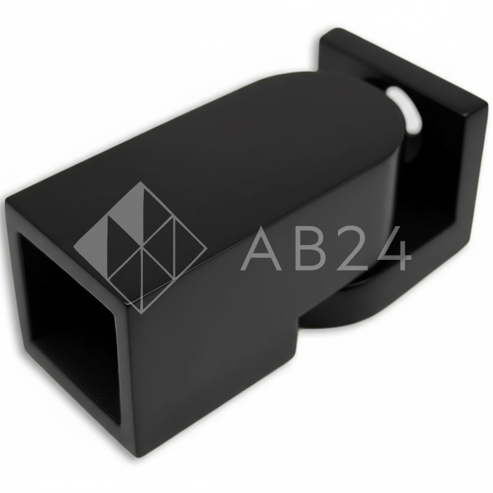 Крепление FDC-51 трубы 15х15 к стене 0°-180°, нержавейка/черный