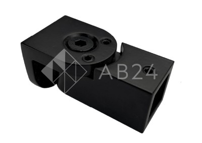 Крепление FDC-51 трубы 15х15 к стене 0°-180°, нержавейка/черный