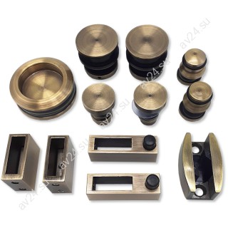 Раздвижная система Альфа α FDS-1, нержавейка/бронза