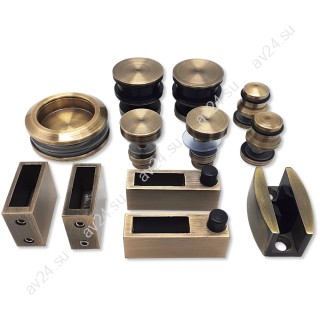 Раздвижная система Альфа α FDS-1, нержавейка/бронза