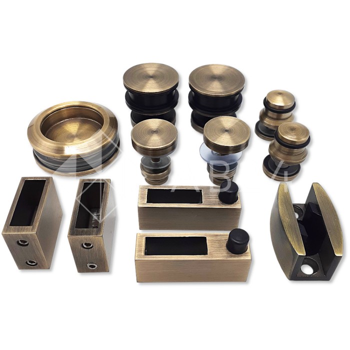 Раздвижная система Альфа α FDS-1, нержавейка/бронза