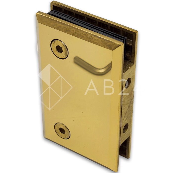 Коннектор для стекла FDK-20, стена-стекло 90°, нержавейка/золото